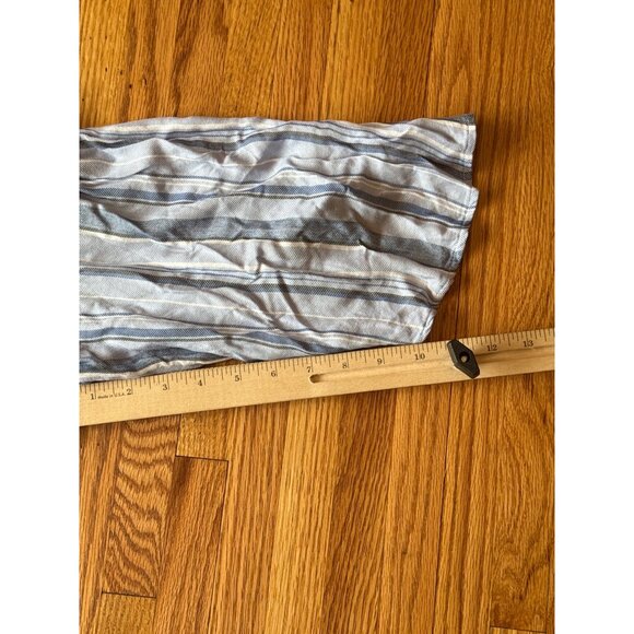 Ana Blue & White Striped Rayon Tie-Front Blouse Top XL - Picture 6 of 11